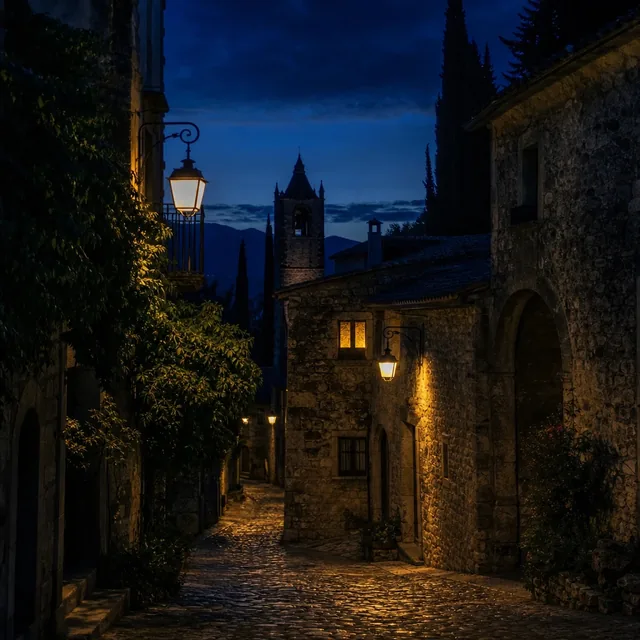 Blue-hour lane