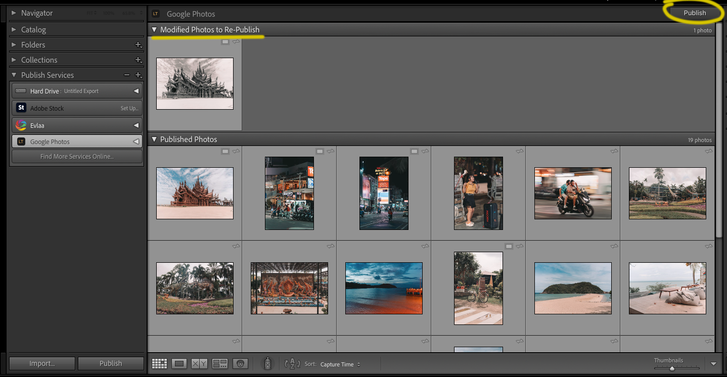 Modified photos ready to re-publish